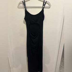 Adriano Goldschmied form fitting black dress XS